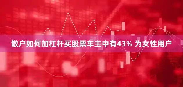 散户如何加杠杆买股票车主中有43% 为女性用户